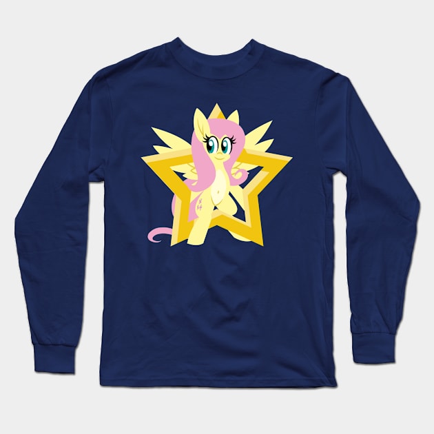 Star Fluttershy Long Sleeve T-Shirt by Tridashie